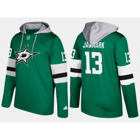 Miehille NHL Dallas Stars Mattias Janmark 13 N001 Pullover Hooded Sweatshirt